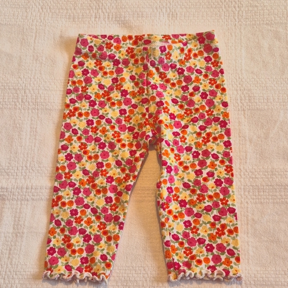 Gymboree girls size 3-6 months Woodland Friends girls leggings VGUC